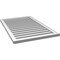 Ekena Millwork Vertical Surface Mount PVC Gable Vent: Functional, w/ 2"W x 1-1/2"P Brickmould Frame, 26"W x 40"H GVPVE26X4002SF - alternate 3